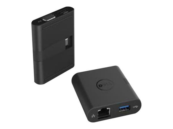 Dell DA200 - Ekstern videoadapter - USB-C - D-Sub, HDMI - svart - for Inspiron 17 77XX; Latitude 3590, 7389 2-in-1, 73XX; Precision 5520; XPS 12 92...