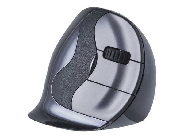 Bakker Elkhuizen Evoluent D Large - Vertikal mus - ergonomisk - høyrehendt - 6 knapper - trådløs