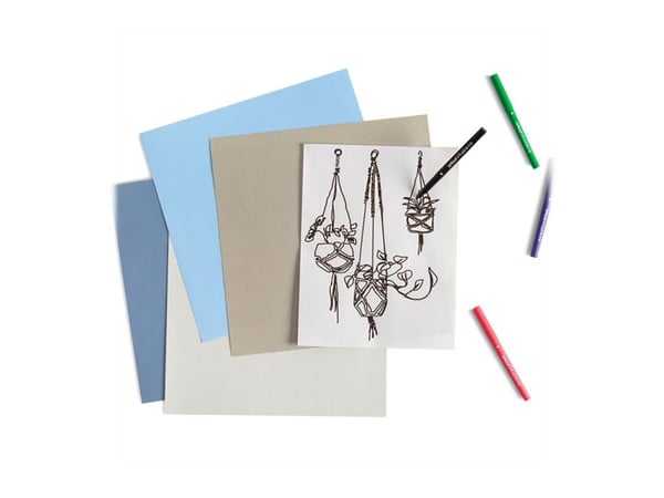 Cricut Infusible Ink - Fiberspetspenna - för textil - svart, purpurrött, ultraviolett, ljusgrön, tawny - vattenbaserat bläck - 0.4 mm - fin (paket ...