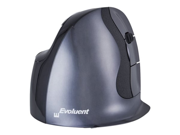 Bakker Elkhuizen Evoluent D Large - Vertikal mus - ergonomisk - høyrehendt - 6 knapper - trådløs