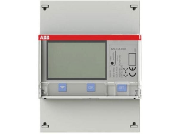 ABB B24 113-100, Kolmivaihemittarin katkaisija, Rengas, Kaupallinen, Sisätila, Polykarbonaatti (PC), Harmaa