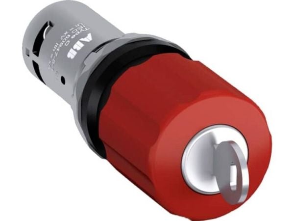 Sikkerhetsknapp nøkkel, soppformet 30 mm 1Z+1R - 1Z - 1R 24 ... 300 V rød CE3K1-10R-11 1SFA619502R1071