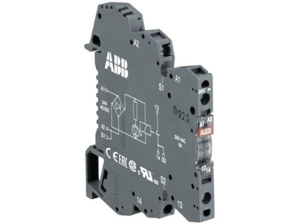 ABB OBOC5000-24VDC, Harmaa, CAN/CSA C22.2 No.14 IEC/EN 63000 IEC/EN 60947-5-1 UL 508, 24 V, 6 x 70 x 67,5 mm, 20 g