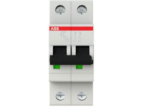 ABB S202-B6, Dvärgbrytare, Typ B, 10000 A, IP20