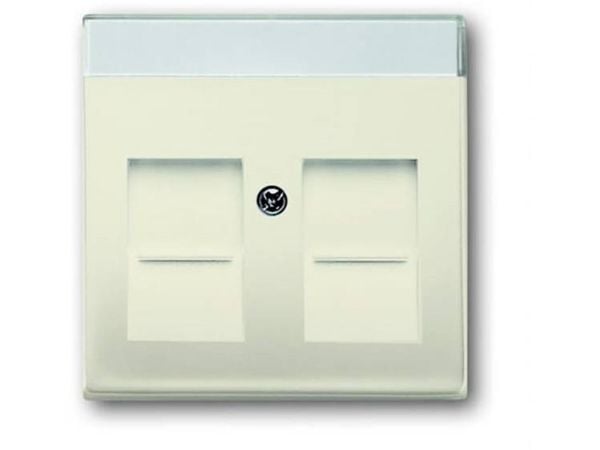 ABB 4310/6 EUJ-212, Hallintaelementti, Valkoinen, Duroplast, 2P+PE, IP20, 81 mm
