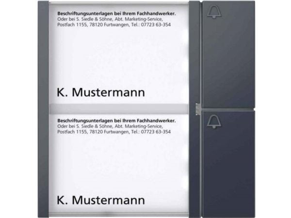 Tastemodul TM 612-2 AG antrasittgrå (210004998-00)