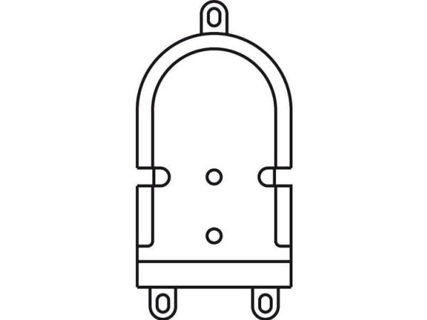 Siedle 200029839-00 dørtelefon-tilbehør monteringsutstyr sort