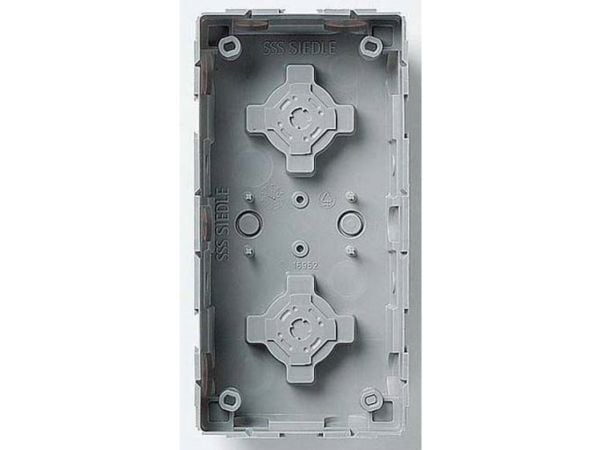 Siedle GU 611-2/1-0, Infälld monteringsbox, Grå, Siedle, Plast, Yta, 100 mm