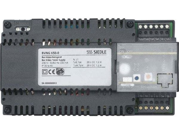 Siedle BVNG 650-0 DE, Sort, Siedle, CE, 0 - 40 °C, 162 mm, 60 mm