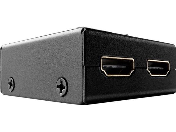 Lindy 38336, HDMI, Metall, Svart, 60 Hz, 18 Gbit/s, 3840 x 2160 piksler
