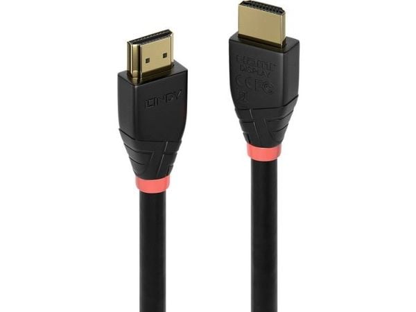 Lindy 41071, 10 m, HDMI-tyyppi A (vakio), HDMI-tyyppi A (vakio), 18 Gbit/s, Äänen paluukanava (ARC), Musta