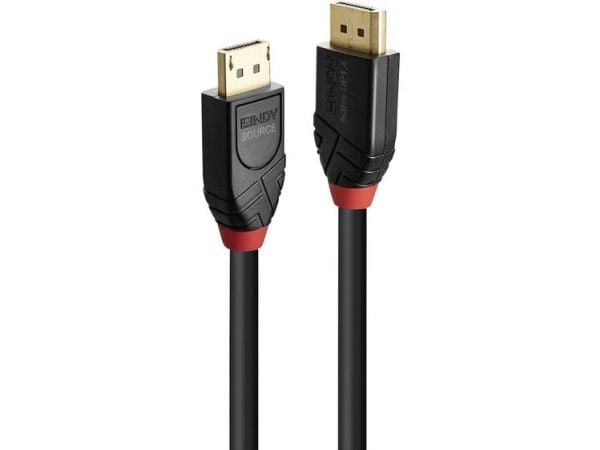 Lindy 41169, 10 m, DisplayPort, DisplayPort, Hankjønn, Hankjønn, 7680 x 4320 piksler
