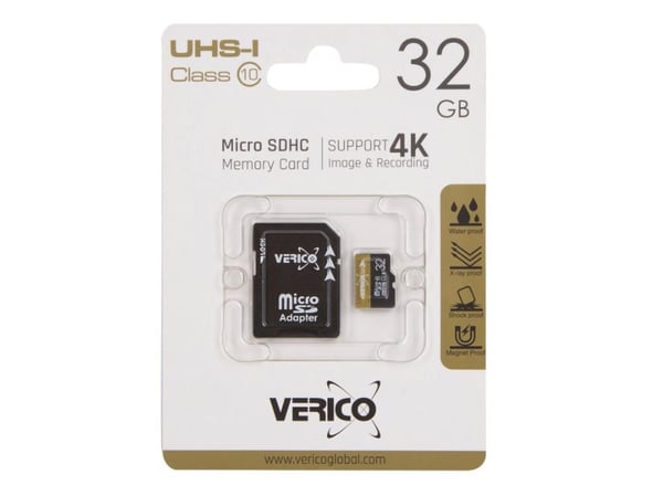 Verico MicroSDHC 32GB, 32 GB, MicroSDHC, Klasse 10, UHS-I, 10 MB/s, 10 MB/s