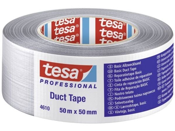 TESA 4610, Sølv, Bunte, Feste, Håndarbeide, Merking, Reparering, Forsegling, Forsterke, Polyethylen, Metall, PVC, Tre, Smooth (glatt), 20%