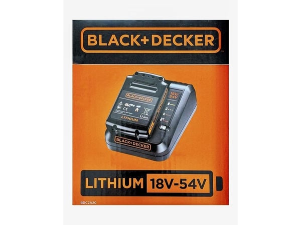 Black & Decker - Batterilader + batteri - Li-Ion - 2 Ah - 1 x batterier lader - 2 A - for BLACK+DECKER BCD003, BCD900, BCG720, BDCCS18, BDCDC18, BD...