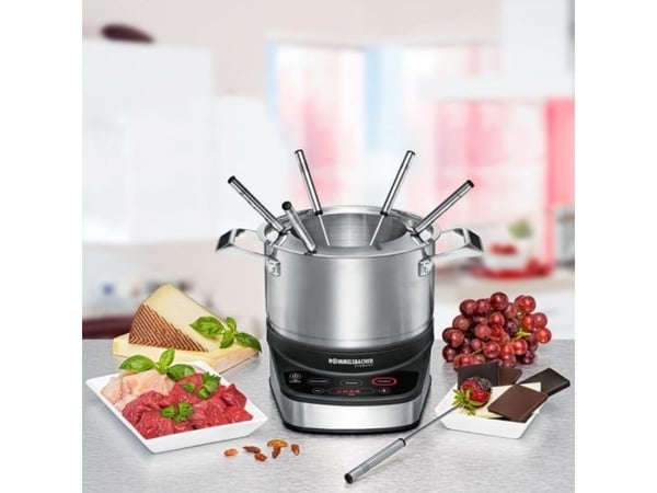 Rommelsbacher F 1200, 6 person(er), 1,5 L, Svart, Rustfritt stål, Rund, Rustfritt stål, Knapper