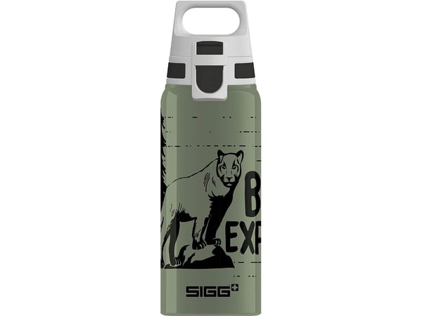 SIGG WMB ONE Brave Mountain Lion, 600 ml, Daglig bruk, Grønn, Aluminium, Barn, Bilde