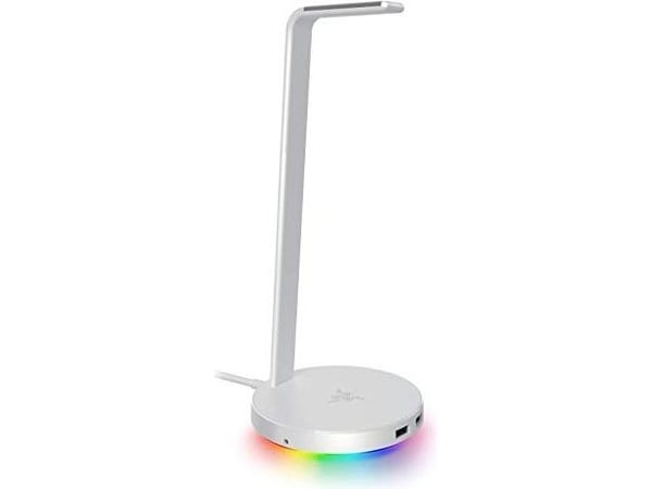 Razer Base Station V2 Chroma - Stativ for hodetelefoner, hodesett - merkurhvit