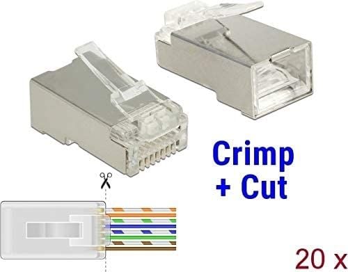 DeLOCK 86454, RJ-45, Läpinäkyvä, Polykarbonaatti, Cat6, U/FTP (STP), Kulta