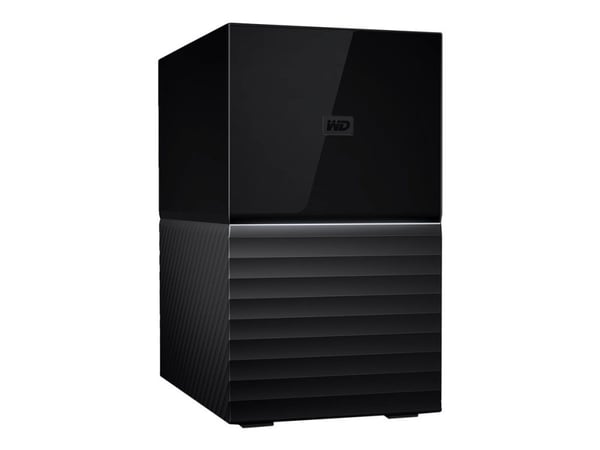 WD My Book Duo WDBFBE0160JBK - Harddiskarray - 16 TB - 2 brønner - HDD 8 TB x 2 - USB 3.1 (ekstern)