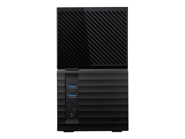 WD My Book Duo WDBFBE0160JBK - Harddiskarray - 16 TB - 2 brønner - HDD 8 TB x 2 - USB 3.1 (ekstern)