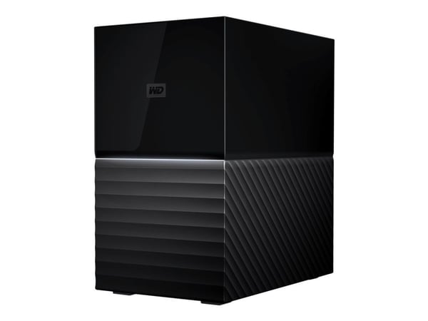 WD My Book Duo WDBFBE0160JBK - Harddiskarray - 16 TB - 2 brønner - HDD 8 TB x 2 - USB 3.1 (ekstern)