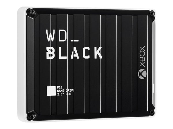WD_BLACK P10 Game Drive for Xbox One WDBA6U0020BBK - Harddisk - 2 TB - ekstern (bærbar) - USB 3.2 Gen 1 - svart med hvit pynt