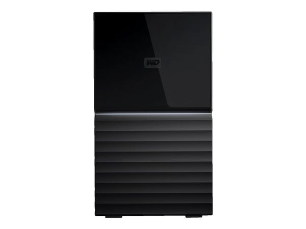 WD My Book Duo WDBFBE0160JBK - Harddiskarray - 16 TB - 2 brønner - HDD 8 TB x 2 - USB 3.1 (ekstern)