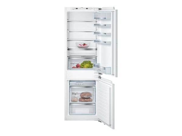 Bosch Serie | 6 KIS86AFE0 - Kylskåp/frys - bottenfrysskåp - inbyggd - fördjupning - bredd: 56 cm - djup: 55 cm - höjd: 177.5 cm - 266 liter - Klass E