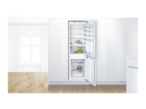 Bosch Serie | 6 KIS86AFE0 - Kjøleskap/fryser - bunnfryser - innebygd - fordypning - bredde: 56 cm - dybde: 55 cm - høyde: 177.5 cm - 266 liter - Kl...