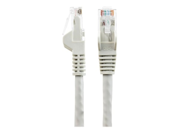 StarTech.com 2m LSZH CAT6 Ethernet-kaapeli, 10 Gigabit Snagless RJ45 100W PoE Network Patch Cord with Strain Relief, CAT 6 10GbE UTP, harmaa, Yksil...