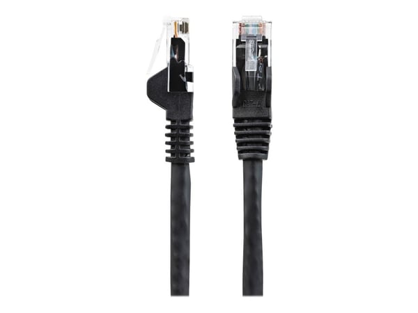 Startech 50cm LSZH CAT6 Ethernet Cable, 10 Gigabit Snagless RJ45 100W PoE Network Patch Cord with Strain Relief, CAT 6 10GbE UTP, Black, Individual...