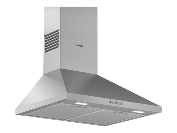 Bosch Serie | 2 DWP66BC50 - Panser - røykkanal - bredde: 60 cm - dybde: 50 cm - ekstraksjon og resirkulasjon (-) - med intern motor - rustfritt stål
