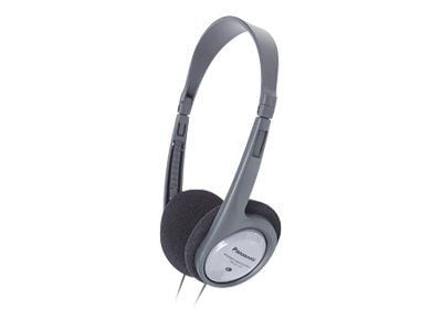 Panasonic RP-HT090E-H - Hodetelefoner - on-ear - kablet - 3,5 mm jakk - grå