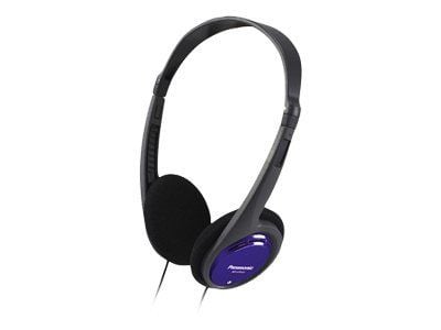 Panasonic RP-HT010E-A - Hodetelefoner - on-ear - kablet - 3,5 mm jakk - blå