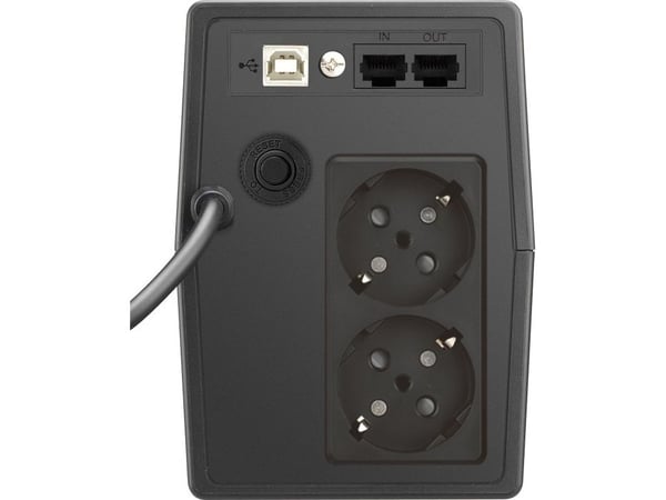 PowerWalker VI 600 SCL - UPS - AC 162 - 290 V - 360 watt - 600 VA - 7 Ah - USB - utgangskontakter: 2