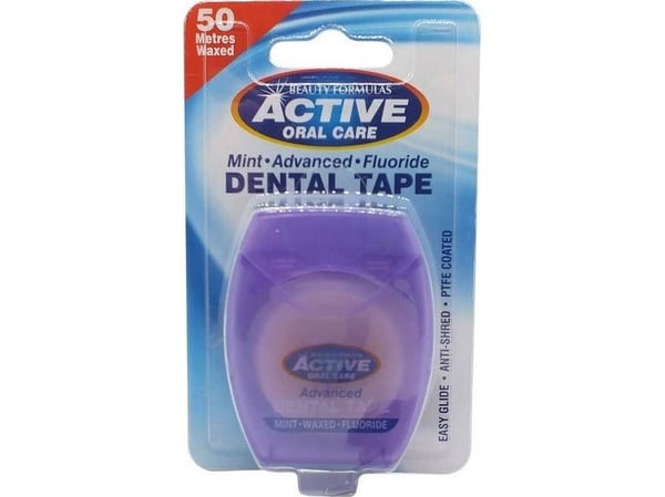 ACTIVE ORAL CARE Tandtråd mint, vaxad fluor 50 m