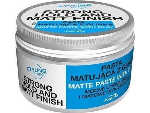 Joanna Styling Effect Matte Paste With Clay hårpasta med leire 100 g Joanna Styling Effect Matte Paste With Clay hårpasta med leire 100 g