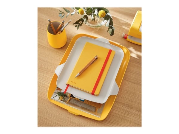 Brevbakke Leitz Cosy gul inkl. organizer - (4 sæt)