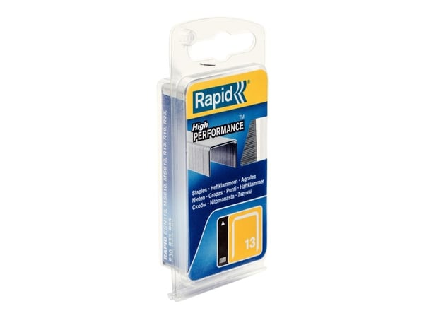 Rapid High Performance - Stifter - No. 13 - 6 mm - galvanisert metalltråd - pakke av 1600