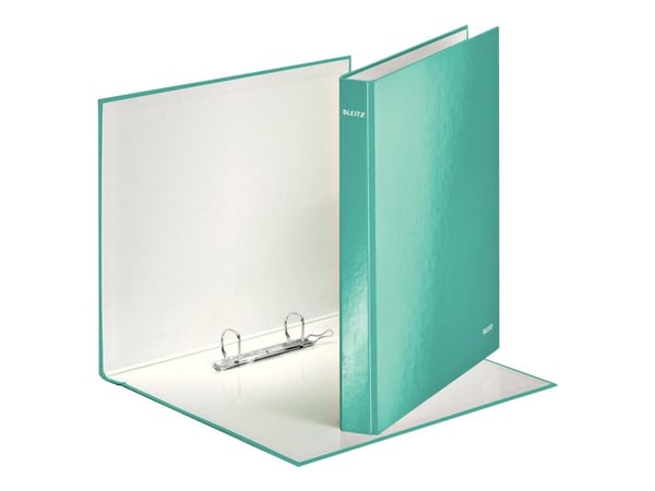 Leitz WOW - Ringperm - bokryggbredde: 40 mm - for A4 Maxi - kapasitet: 250 ark - blåis