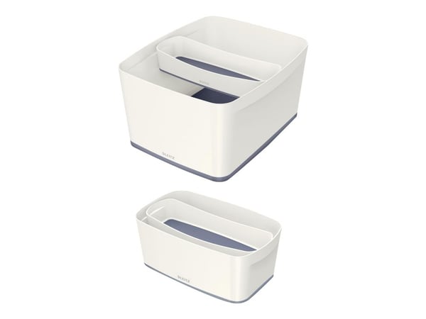 Leitz MyBox säilytyskaukalo, Säilytyslaatikko, Harmaa, Valkoinen, Suorakulmainen, Muovi, Yksivärinen, 307 mm