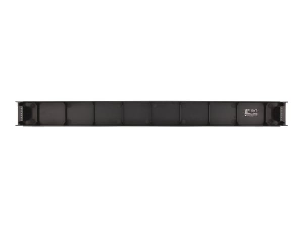 DELTACO 19-8 - Paneldekke for rackkabelstyring - svart - 1U - 19"