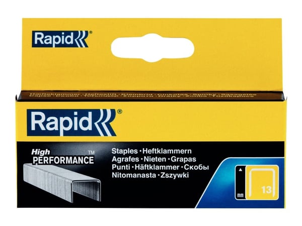 Rapid - Klamrar - No. 13 - 6 mm - galvaniserat stål - paket med 2500 - för HANDY R19E; PRO R23E