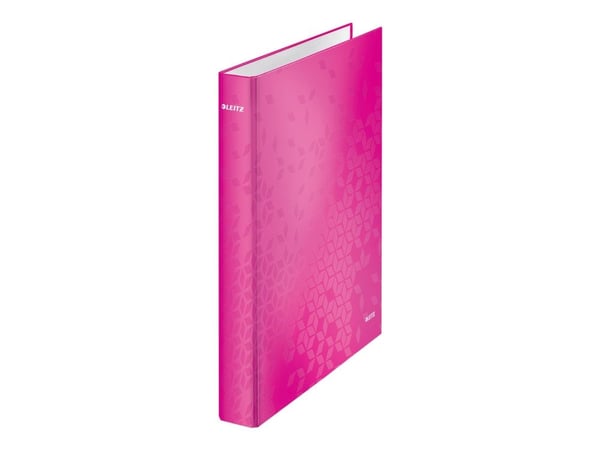 Ringperm Leitz WOW A4+ 2DR/25mm rosa - (10 stk.)