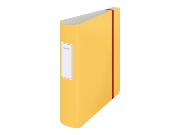 Leitz 180° Active Cozy - Hevarmbuefil - bokryggbredde: 82 mm - for A4 (210 x 297 mm) - kapasitet: 500 ark - varm gulfarge