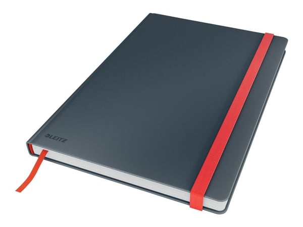 Leitz Cosy - Anteckningsblock - fodralbunden - B5 (176 x 250 mm) - 80 ark / 160 sidor - linjerad - velvet gray - laminerad kartong