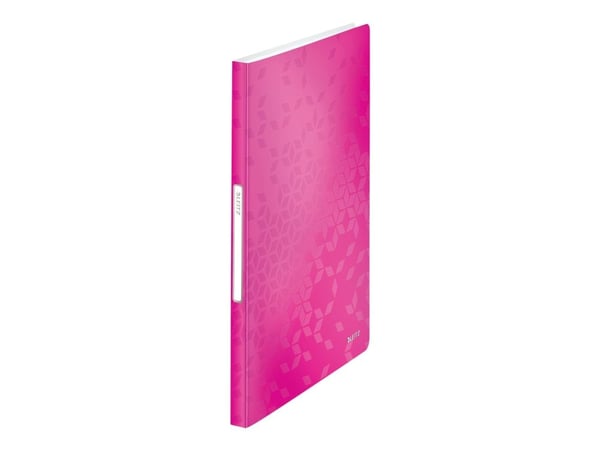 Leitz WOW - Displaybok - 40 rom - for A4 (210 x 297 mm) - kapasitet: 80 ark - metallisk rosa
