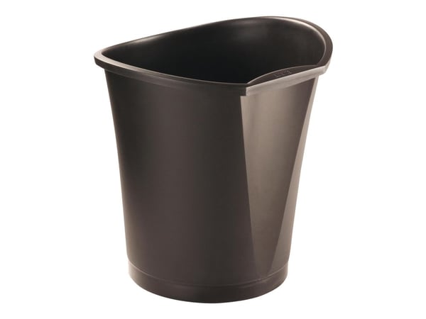 Papirkurv Esselte Basko 18 ltr. sort - (12 stk.)