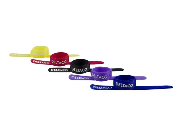 DELTACO - Kabelsamlare - 18 cm (paket om 10)